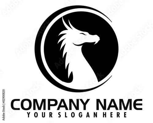 dragon serpent logo image vector
