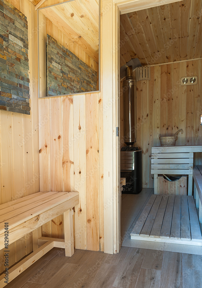 Sauna interior