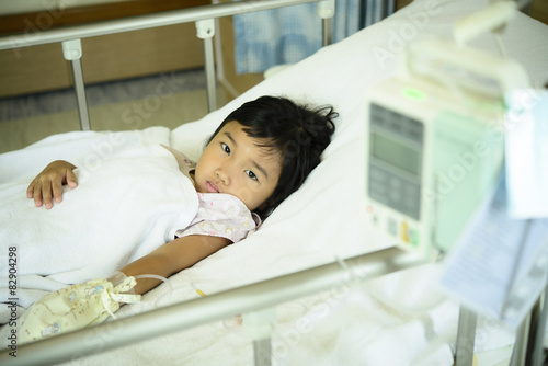 Kid sick in the hospital