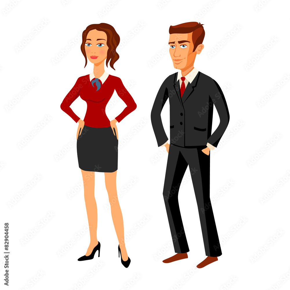 set characters design. office team. vector. man women set characters design. office team. vector. man women