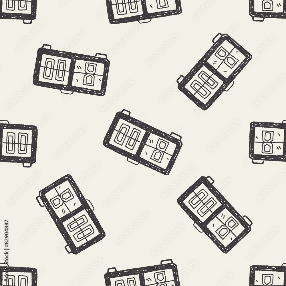 time doodle seamless pattern background time doodle seamless pattern background