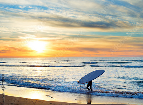 Paddle surfing, Portugal