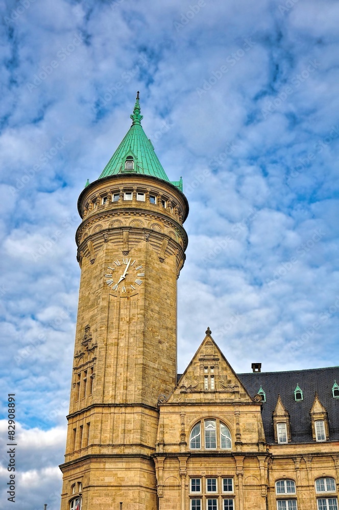 Obraz premium Clock Tower in Luxembourg