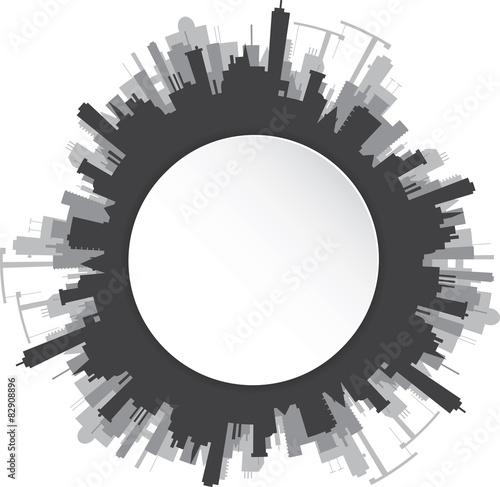 Round urban landscape