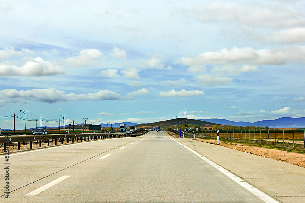 Naklejka premium road Spain