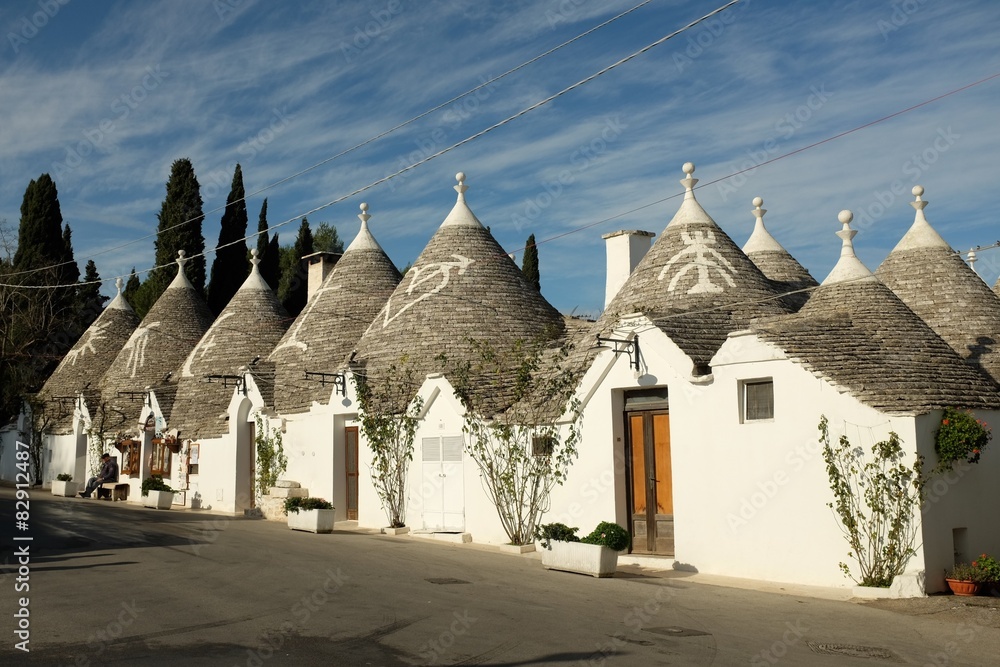 Alberobello Häuserreihe