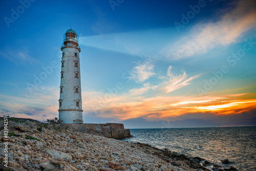 Lighthouse at night
