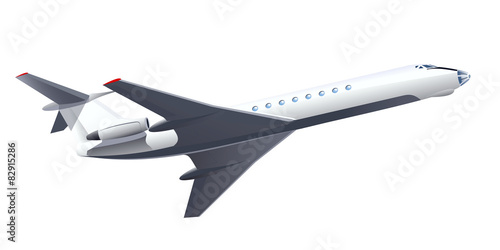 Soviet jet passenger plane takes off