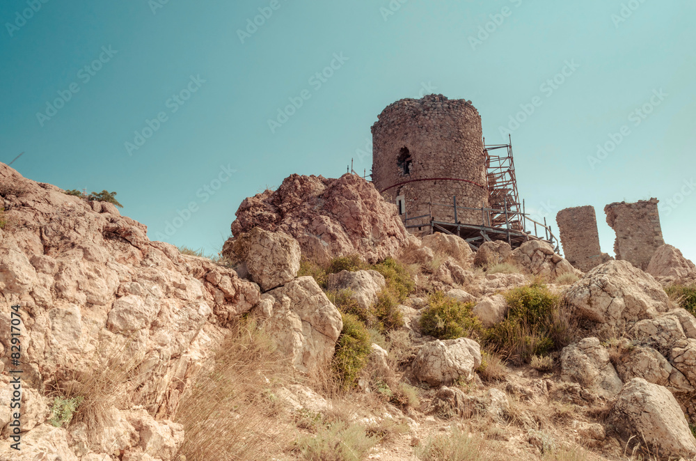  Ruins fortress Cembalo 