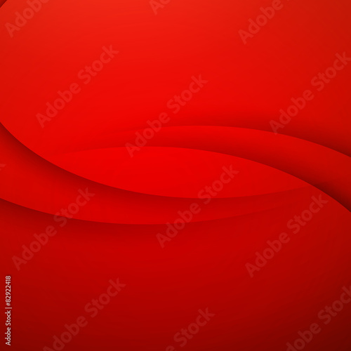 Red vector Abstract background with curves lines 