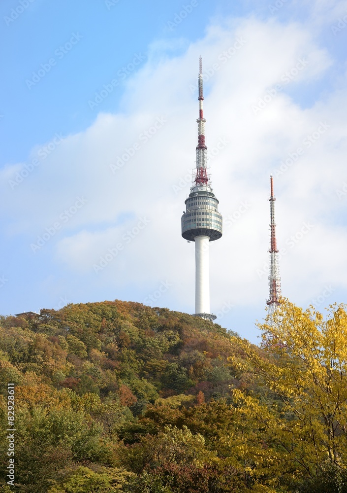 Seoul Tower on Namsan mountain Seoul Tower on Namsan mountain