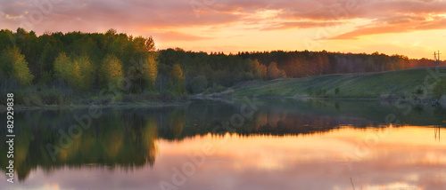Sunset over the river © Ramil Gibadullin