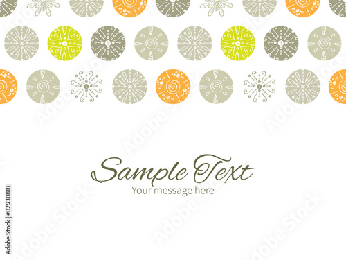 Vector abstract gray and green polka dot backgr horizontal