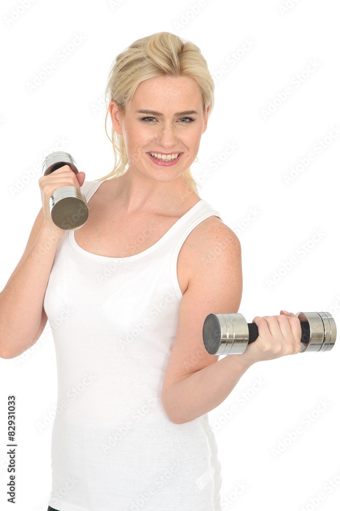Woman Working Out with Weights Woman Working Out with Weights