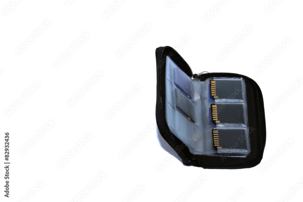 Fototapeta premium Funda para tarjetas de memoria sd