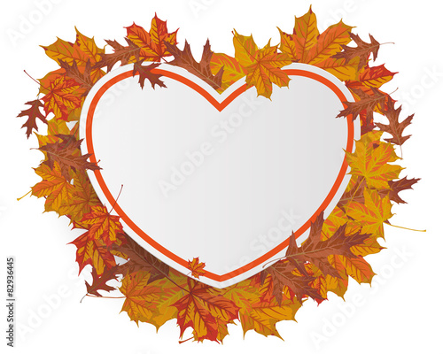Herbstlaub Herz
