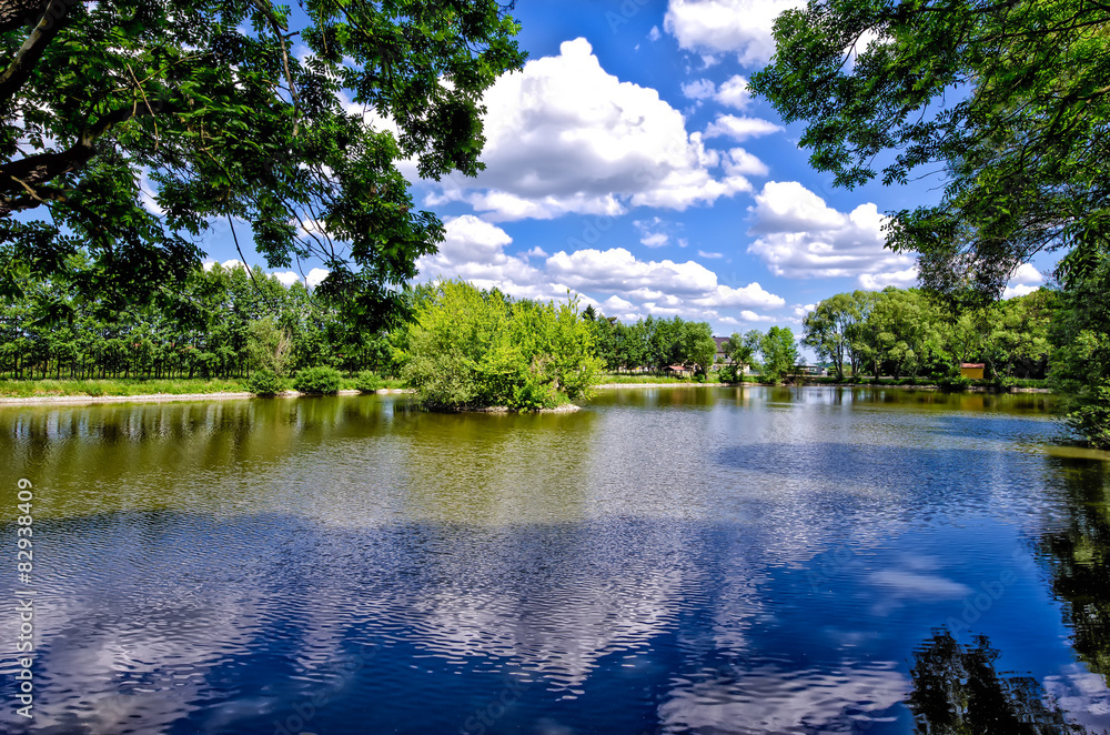 Obraz premium Schlosspark Wölkau