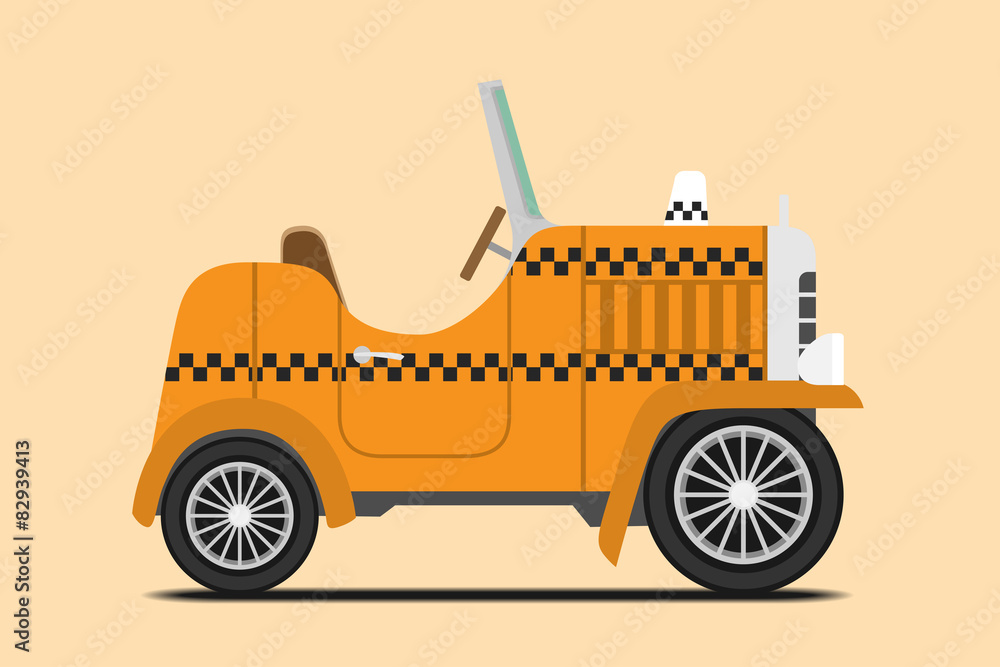 Naklejka premium Vintage Taxi.
