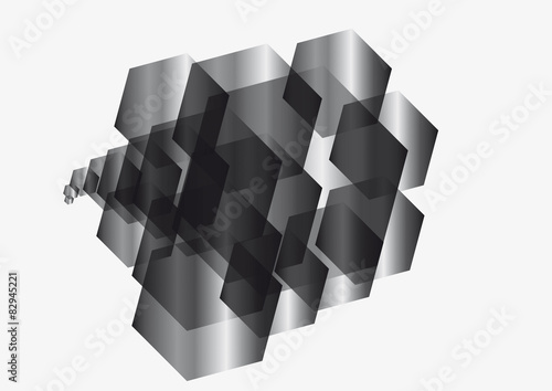 Hexagon Vector illustration concept for webdesign