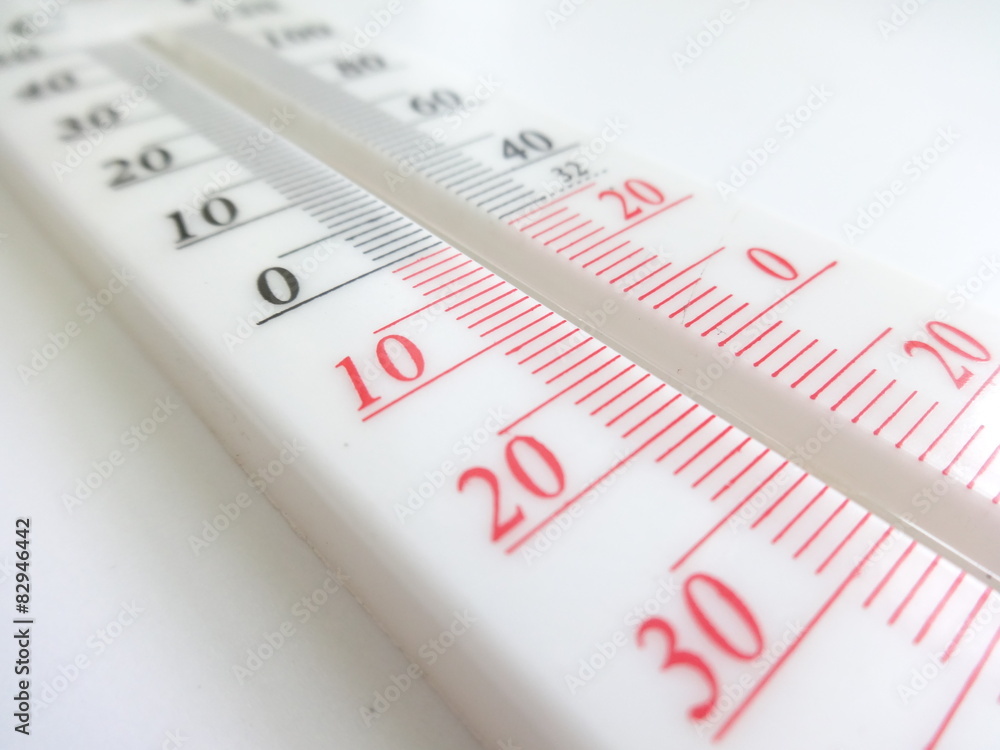 Abstract White Thermometer Abstract White Thermometer