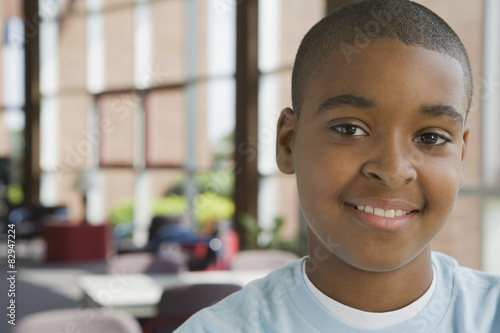 Wallpaper Mural Mixed race boy in classroom Torontodigital.ca