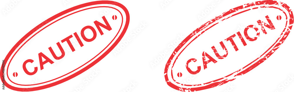 caution stamp sticker in vector format very easy to edit caution stamp sticker in vector format very easy to edit
