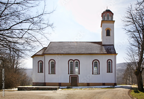 Church of St. Peter and Paul in Licko Petrovo Selo. Croatia photo