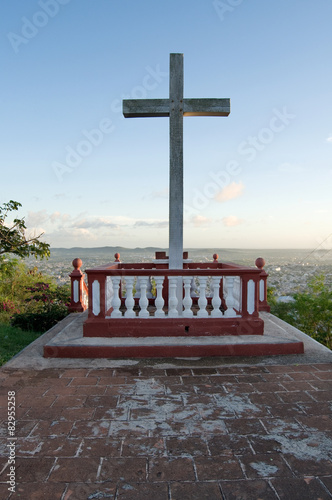 Canvas Print Loma de la Cruz or Hill of the Cross in Holguin, Cuba
