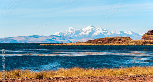 Lake Titicaca from the bolivian side photo