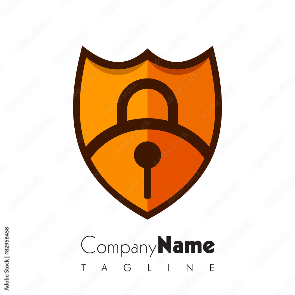 Lock Security vector logo icon Lock Security vector logo icon