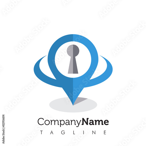 Lock Security vector logo icon