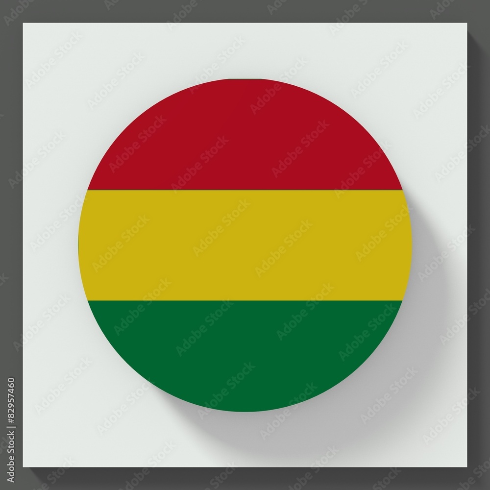 Bolivia flag round button Bolivia flag round button