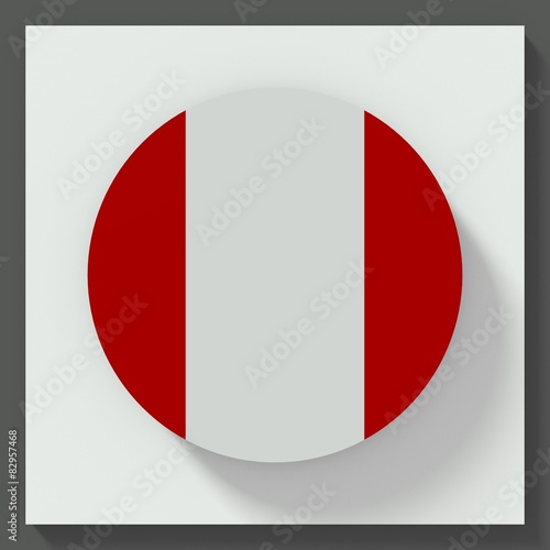 Free Download Peru flag round button - GFXLoad