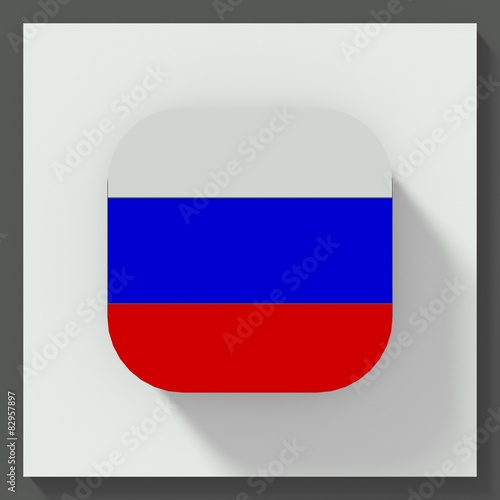 Russia flag square button Free Download Russia flag square button - GFXLoad