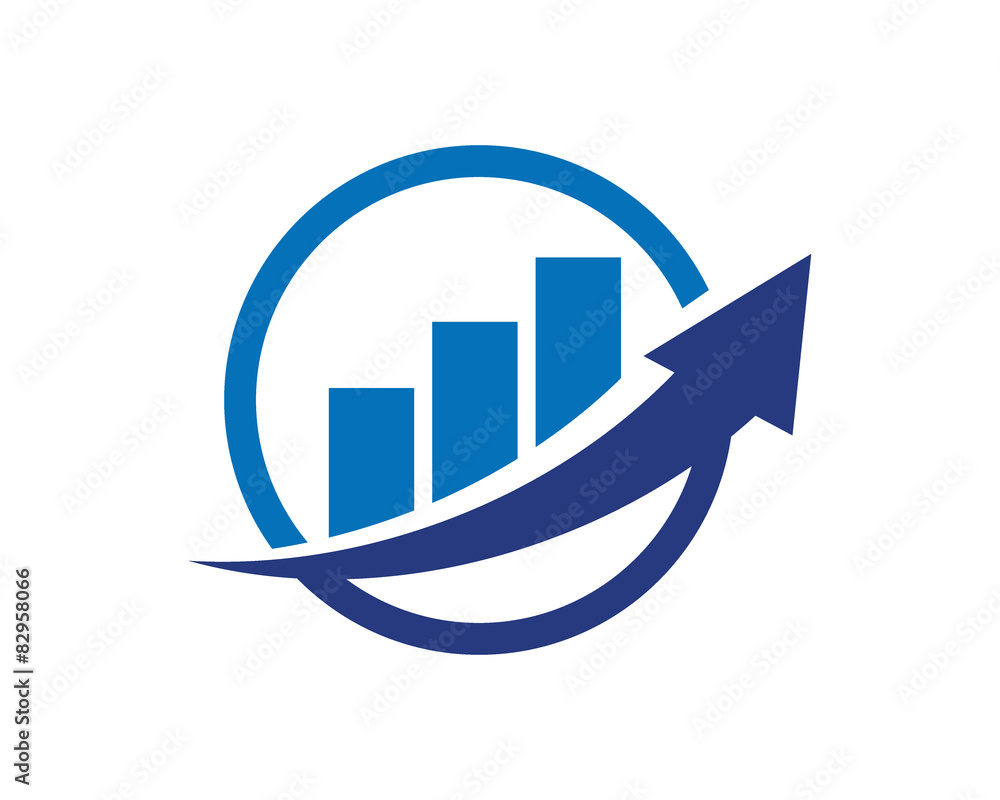 Finance Accounting Chart Arrow Logo Finance Accounting Chart Arrow Logo