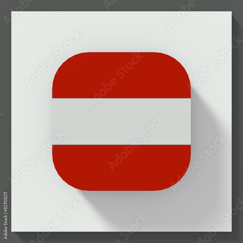 Free Download Austria flag square button - GFXLoad