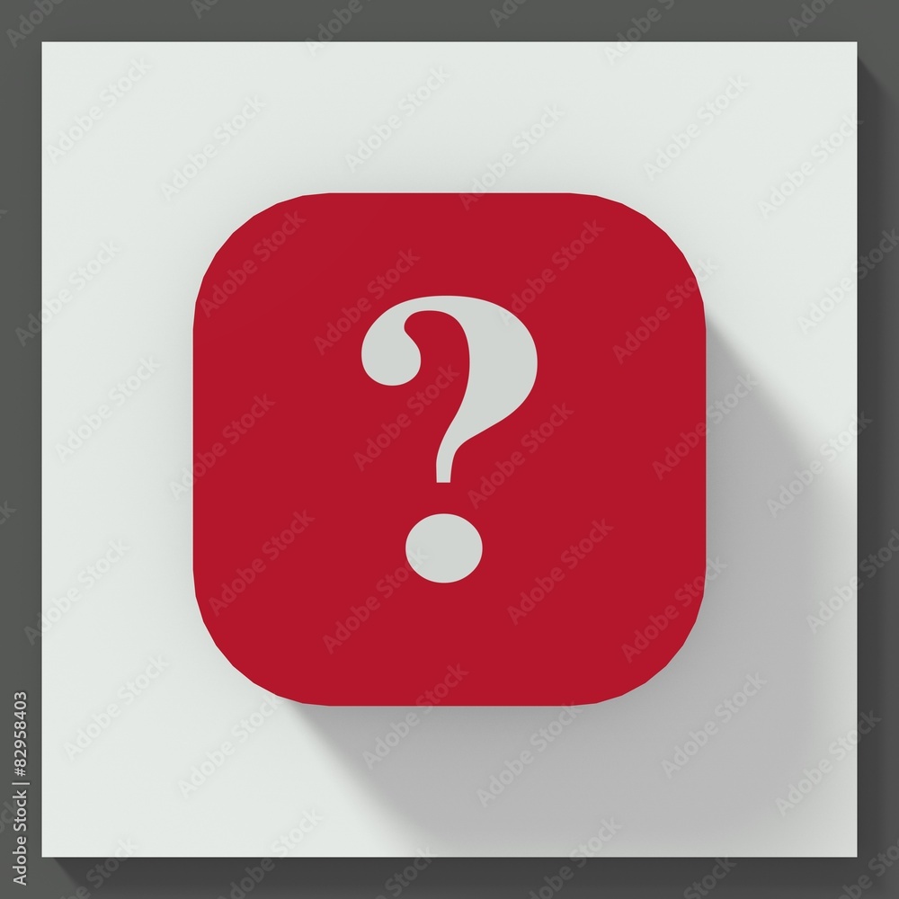 Question mark symbol square button Question mark symbol square button