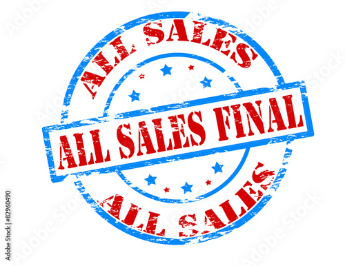 All sales final