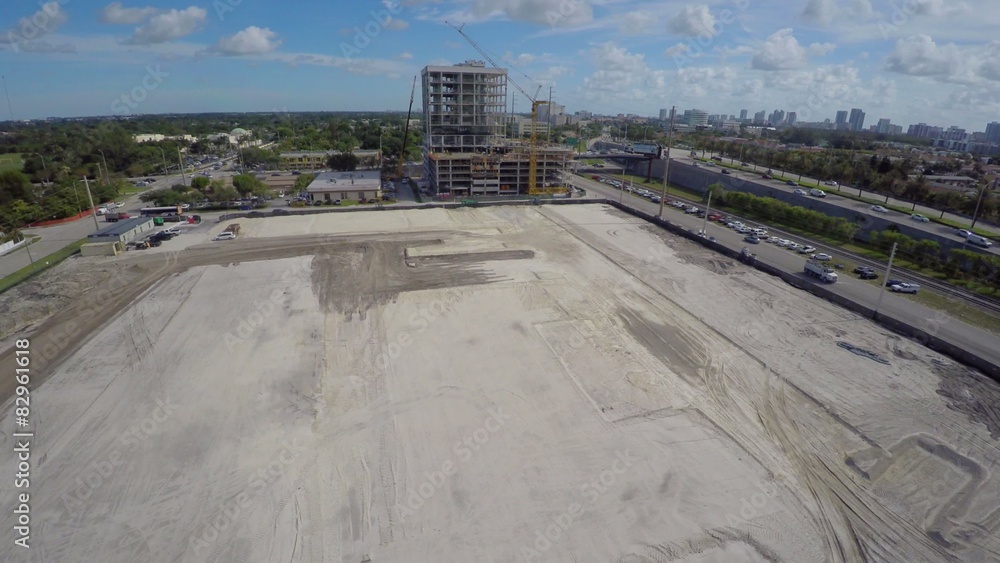 Aerial drone video of a construction site 4k Aerial drone video of a construction site 4k