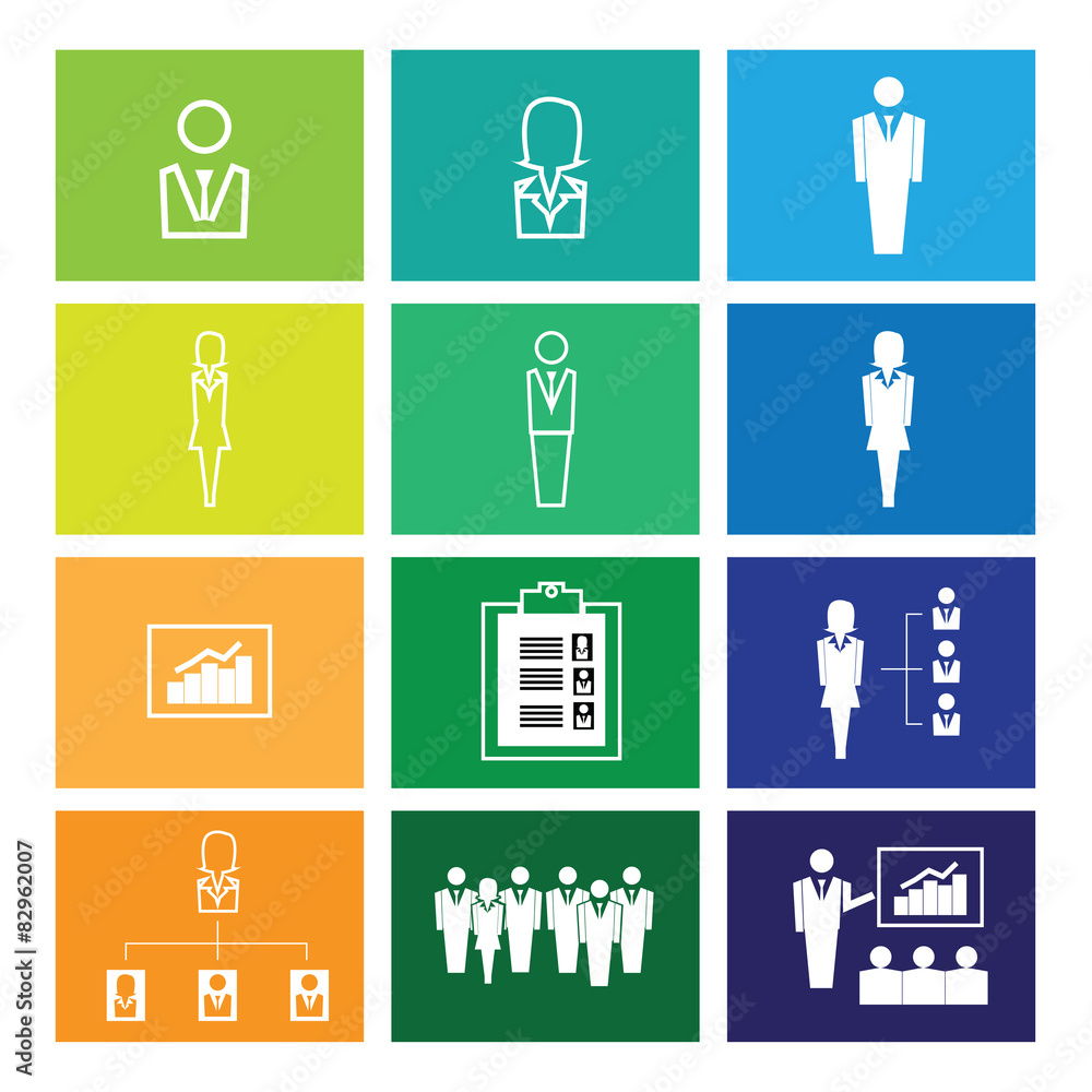 Business organization icons windows Business organization icons windows