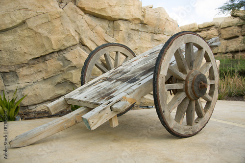 Old, rusty and superannuated chariot