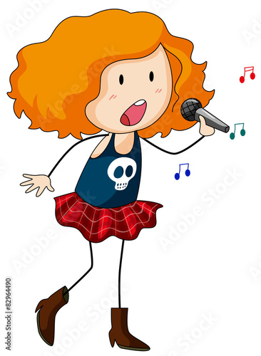 Girl singing