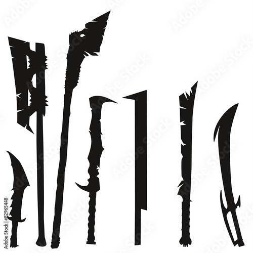 Fantasy Waffen Set der Orcs
