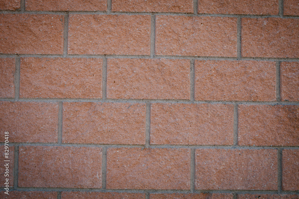 Building blocks forming a red wall Building blocks forming a red wall
