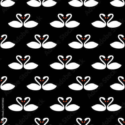 seamless swan pattern