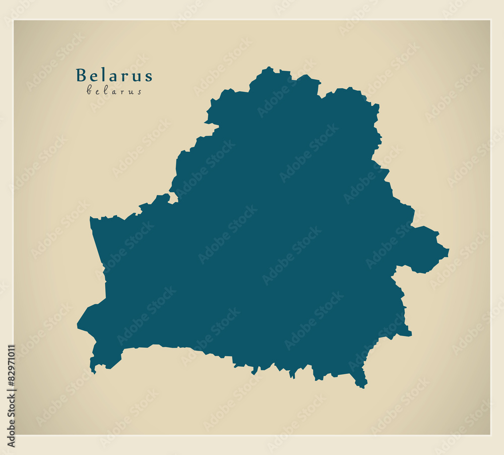 Modern Map - Belarus BY