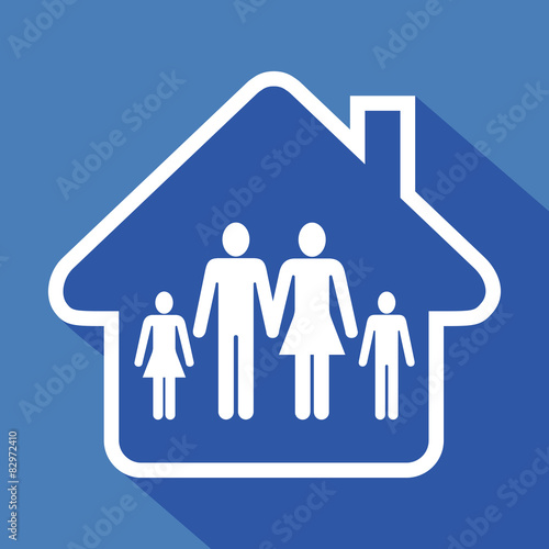 Logo maison et famille.