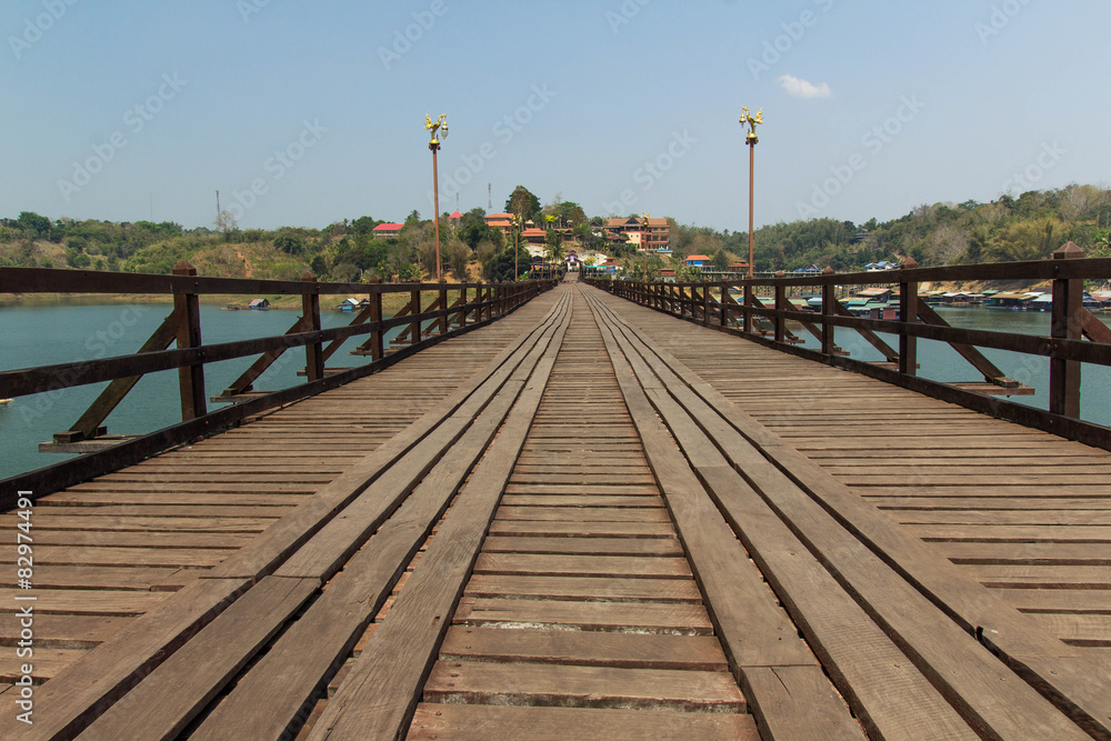 Mon Bridge in Kanchanaburi , Thailand