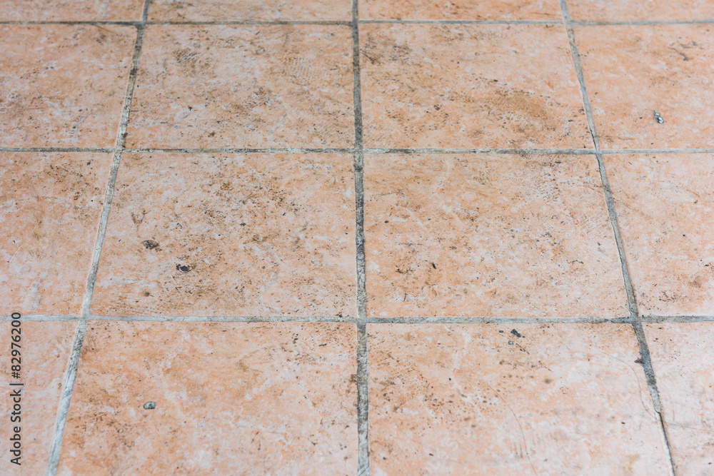 Obraz premium Mildewed tiled floor