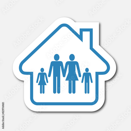 Logo maison et famille.